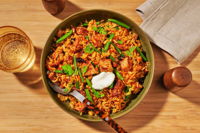 One-Pan Mumbai Chicken & Veggie Biryani 
