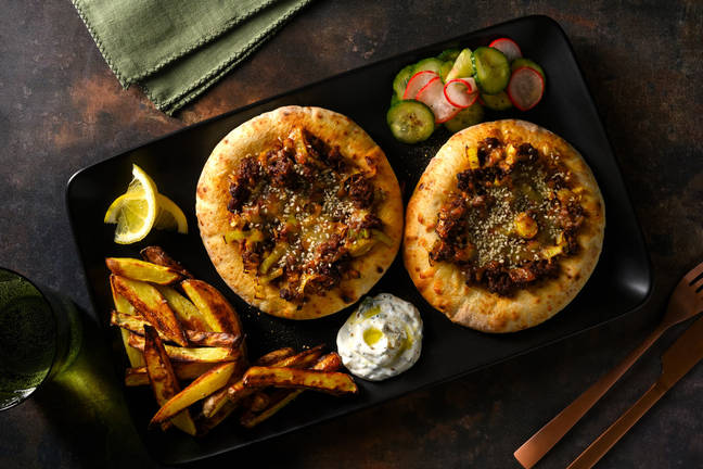 Cheesy Chermoula Lamb Manoush