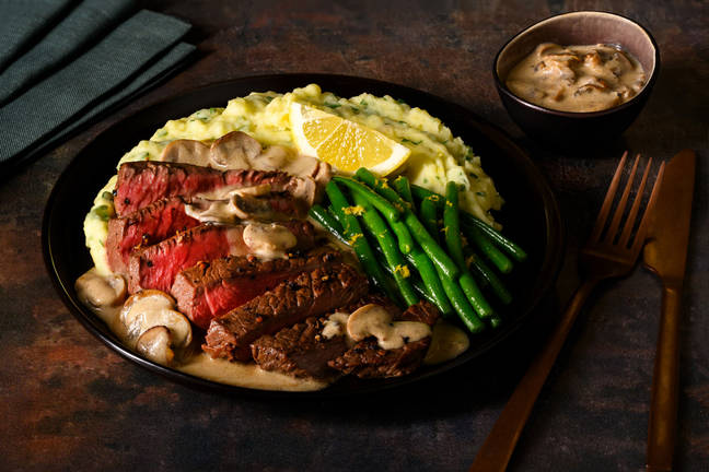 Prime Pepper Steak & Creamy Mushroom Sauce
