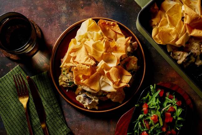 Truffle Chicken, Bacon & Mushroom Pot Pie