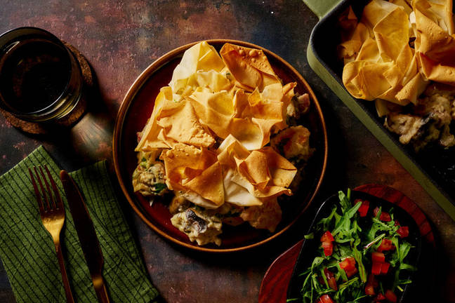 Truffle Chicken, Bacon & Mushroom Pot Pie