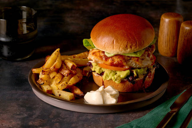 Cheesy Mustard Chicken & Bacon Jam Burger