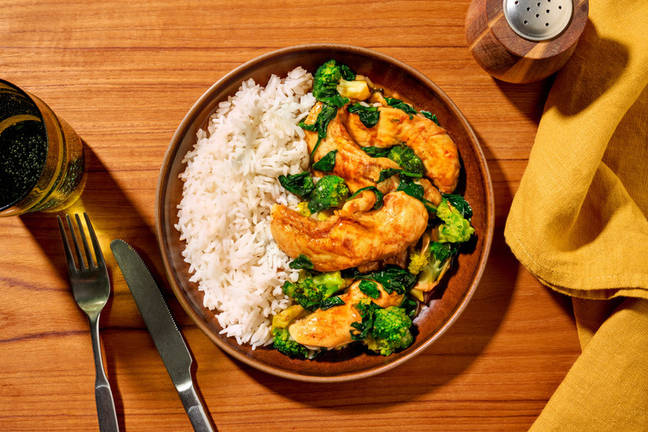 No Chop BBQ-Spiced Chicken & Veg Stir-Fry