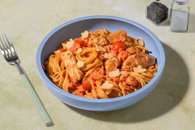 Easy Chicken & Veggie Speedy Spaghetti