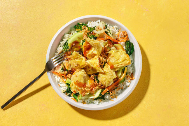 No Chop Golden Prawn Dumplings & Rapid Rice
