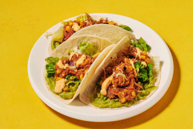 Express BBQ Pulled Pork & Mashed Avo Tacos