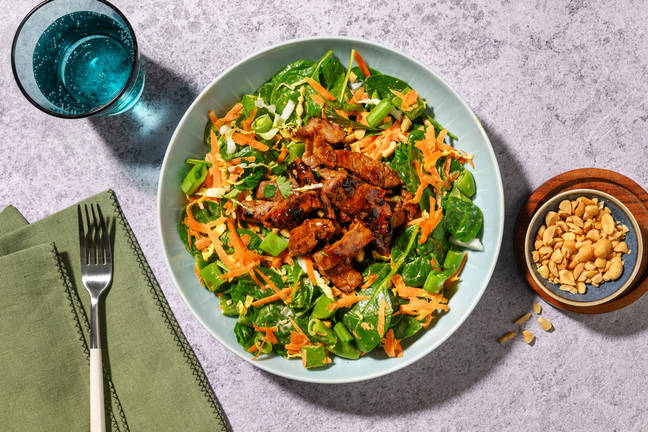Quick Sweet Chilli Beef & Cabbage Bowl
