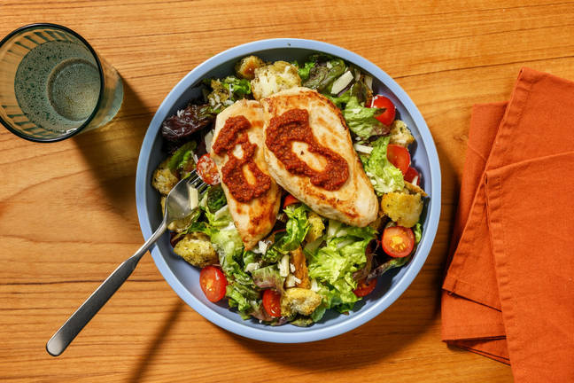 Panzanella-Style Chicken Pesto Salad