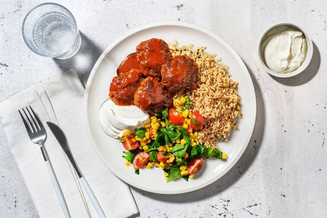 Peri-Peri Lean Beef Rissoles & Spiced Rice