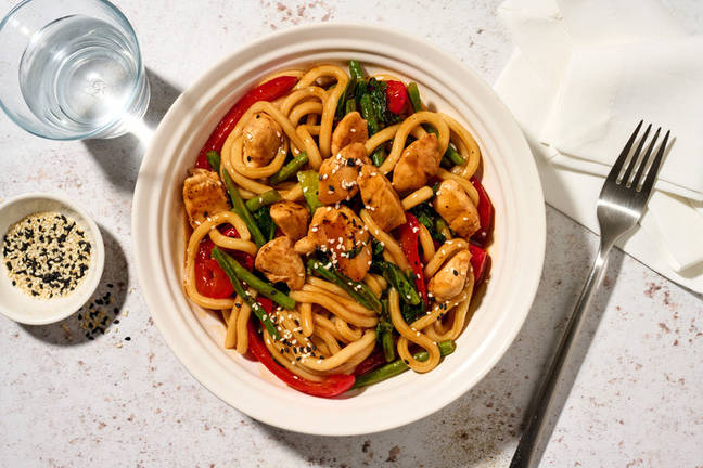 Asian-Style Chicken & Udon Noodle Bowl