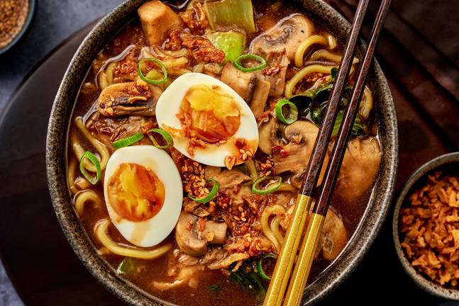 Mushroom-Miso Ramen Bowls