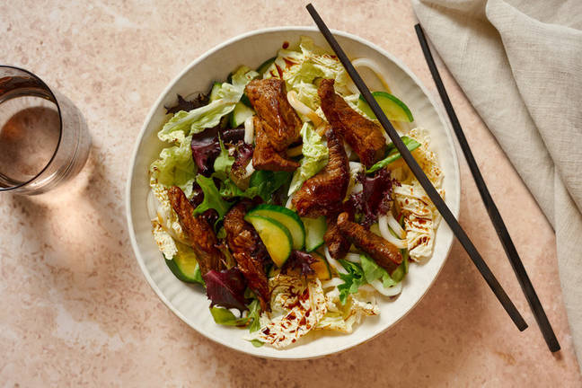 Zero Fuss Glazed Beef & Udon Noodle Salad