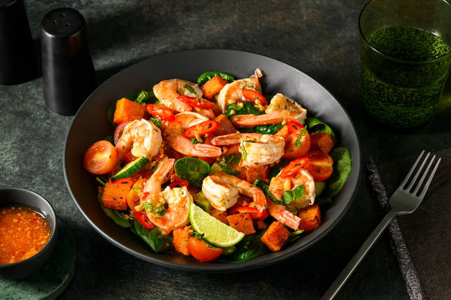 Top Thai-Style Prawns & Roast Sweet Potato 