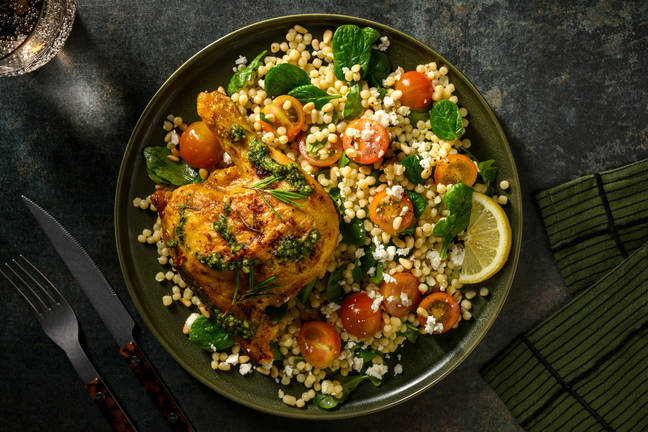 Herby Roast Chicken & Loaded Pearl Couscous