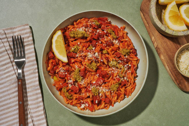 Crispy Chorizo & Hidden Veggie Risoni