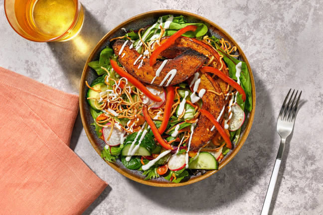 Korean-Style Pumpkin & Kimchi Salad