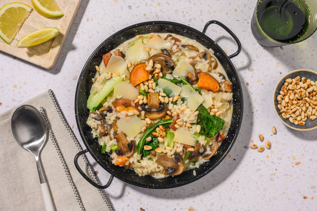 Rustic Sweet Potato & Mushroom Risotto 