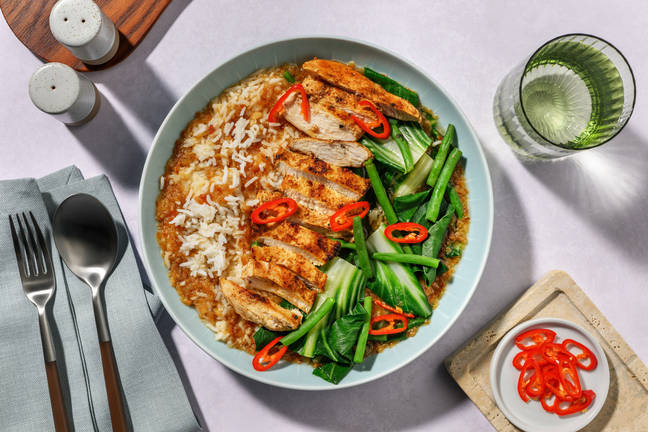 Trending Asian Chicken & Fragrant Broth Bowl