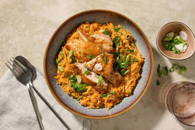 Zero Fuss Rendang Chicken Rice Bake 