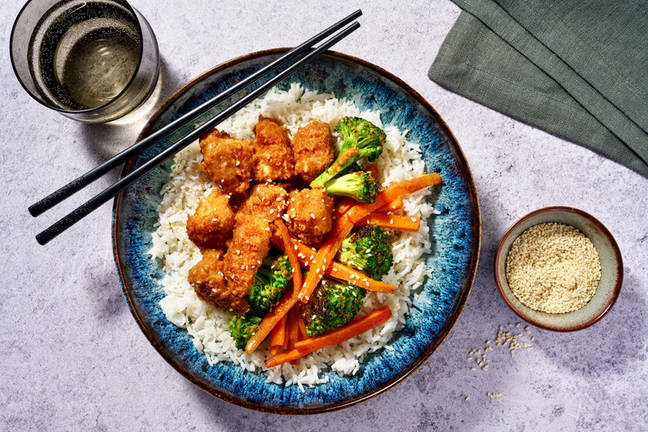 Crispy Chicken Bites & Orange-Miso Glaze