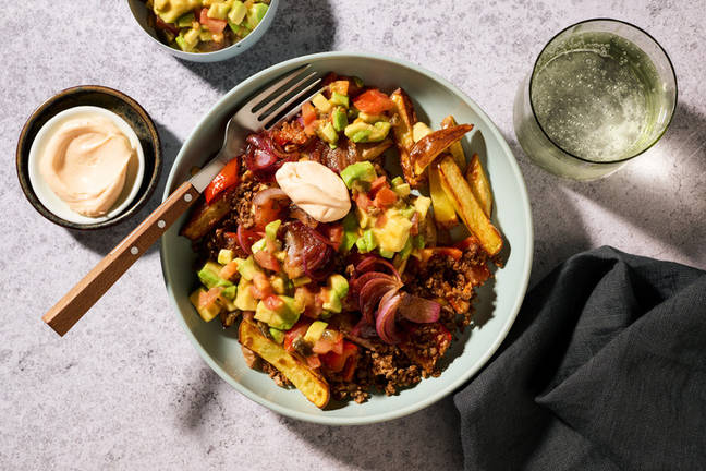 Smokey Plant-Based Mince Loaded Fries
