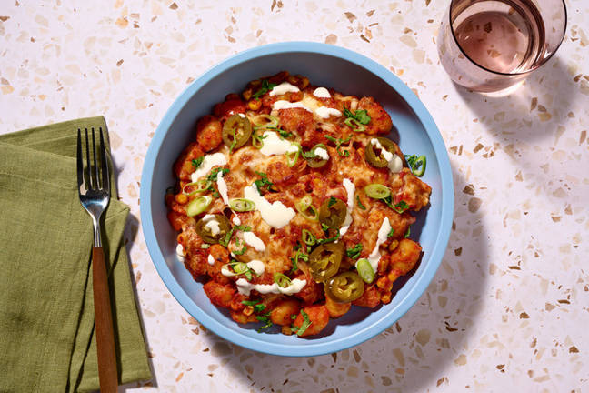 Cheesy Mexican-Spiced Grilled Gnocchi