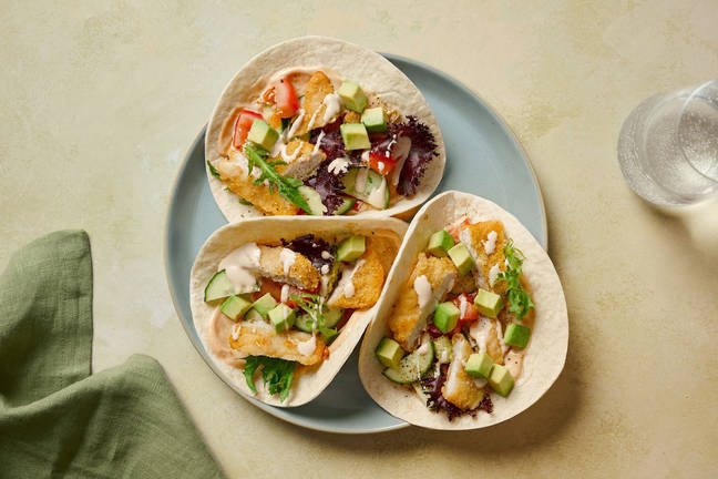 Crunchy Plant-Based Chick'n & Avo Tacos