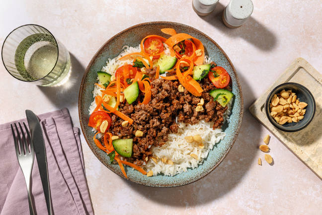 Vietnamese Caramelised Beef Rice Bowl