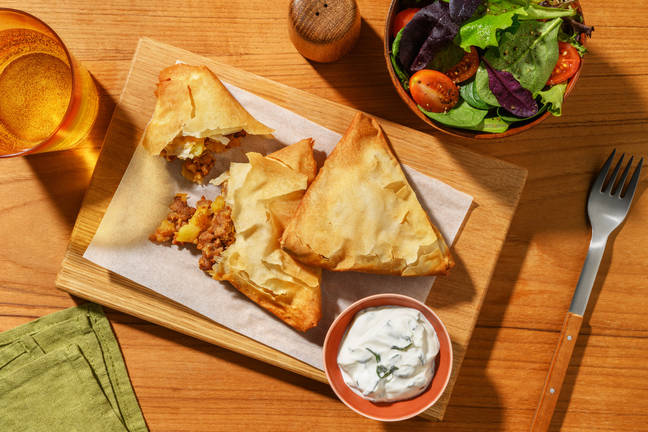 Samosa-Style Lamb & Potato Filo Parcels