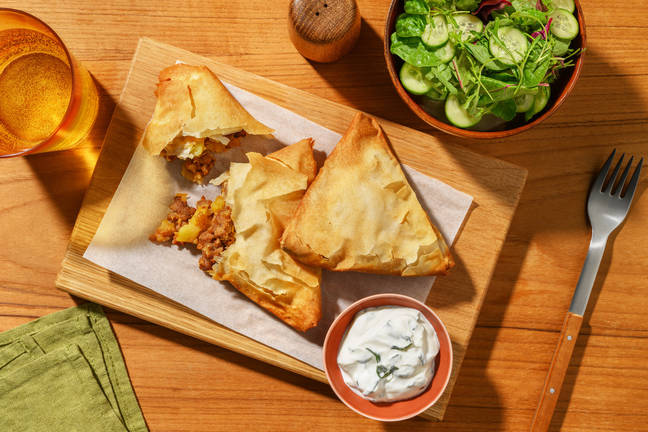 Samosa-Style Lamb & Potato Filo Parcels