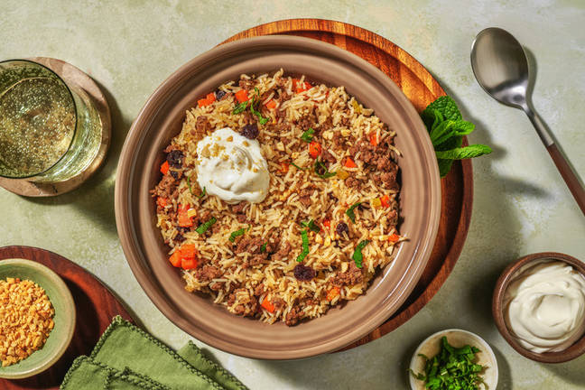 No Chop Lamb & Jewelled Veggie Biryani 