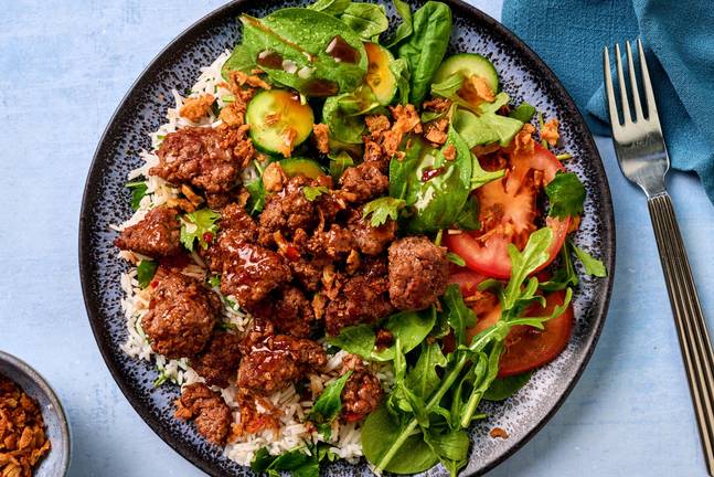 SuperQuick Vietnamese Sizzling Beef and Rice