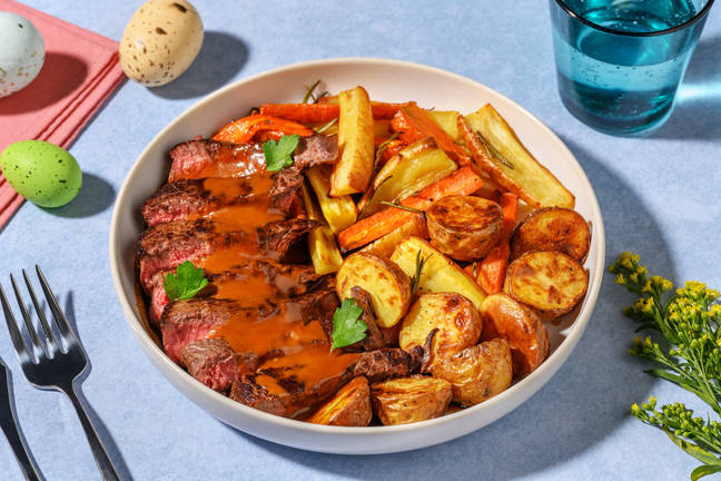 Beef Rump & Garlic-Truffle Baby Potatoes