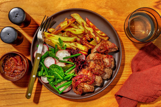 Seared Beef Rump & Dijon-Onion Sauce