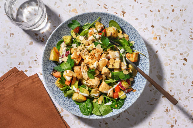 Garlic Chicken & Avocado Salad