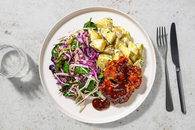 Quick BBQ Chicken & Herby Potato Salad