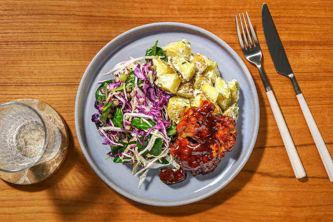 Quick BBQ Chicken & Herby Potato Salad