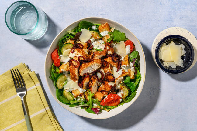 Aussie Chicken & Cheesy Crouton Salad