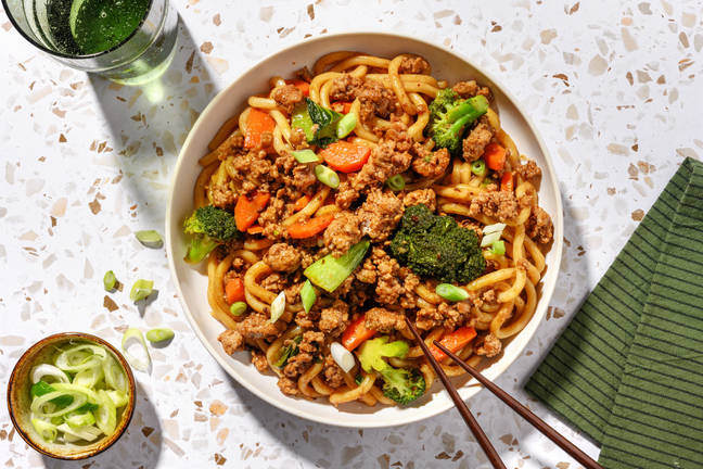 Chinese-Style Pork Udon Noodles