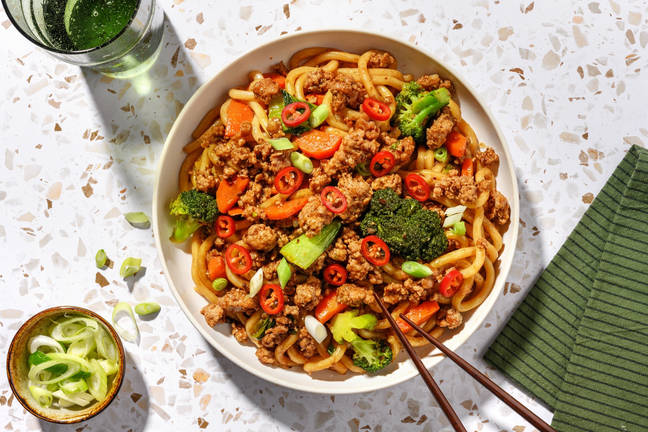 Chinese-Style Pork Udon Noodles