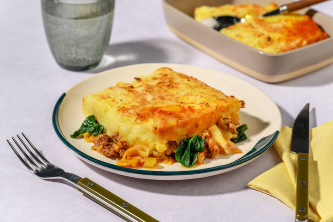 Italian Beef & Cheesy Potato-Top Pie