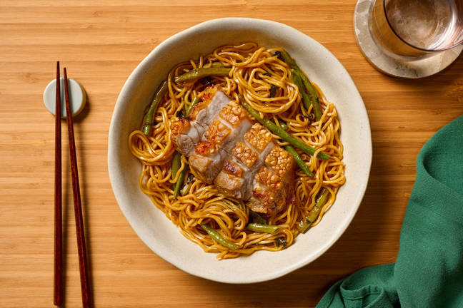 Thai-Style Crispy Pork & Egg Noodles