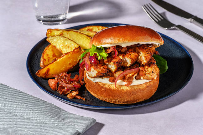 Supreme Chicken Burger & Wedges