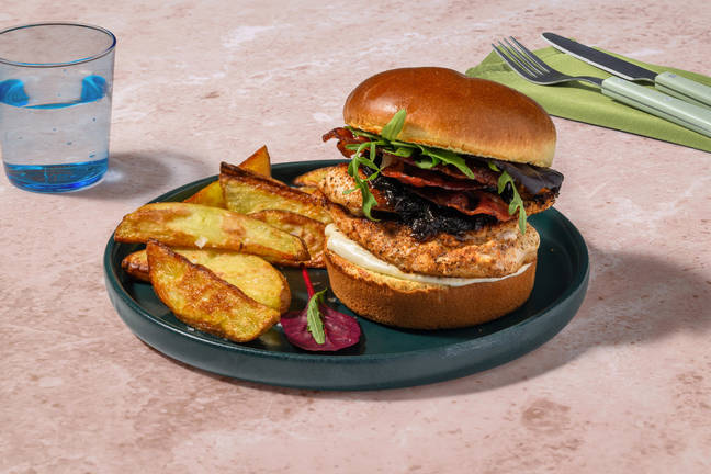 Supreme Chicken Burger & Wedges