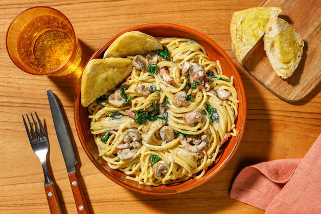 Bacon & Herby Mushroom Boscaiola