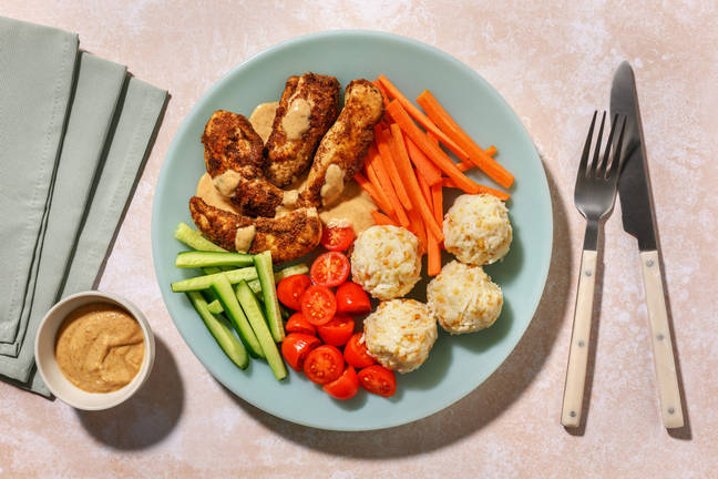 Super Satay Chicken & Peanut Rice Balls