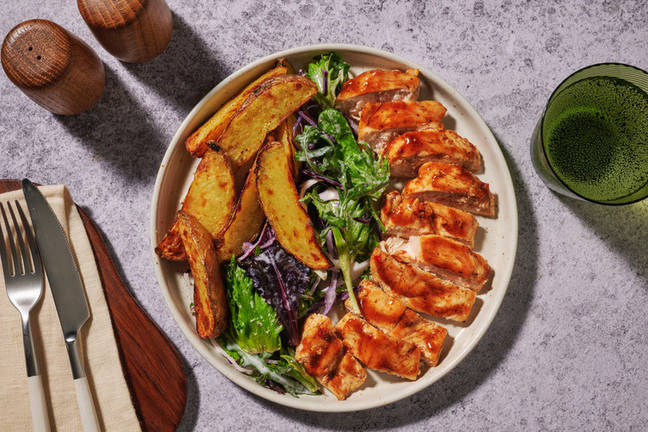 Sticky Sweet Chilli Chicken & Wedges