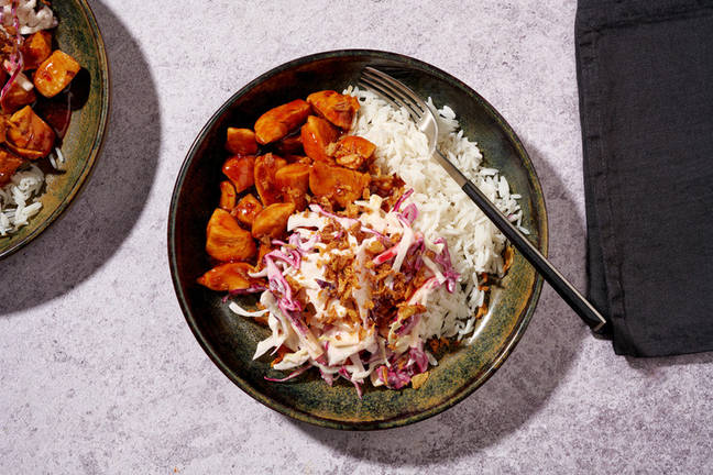 Sweet Soy Chilli Chicken Rice Bowl