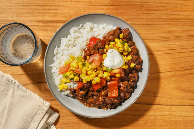 Mexican Chipotle Beef & Black Bean Chilli