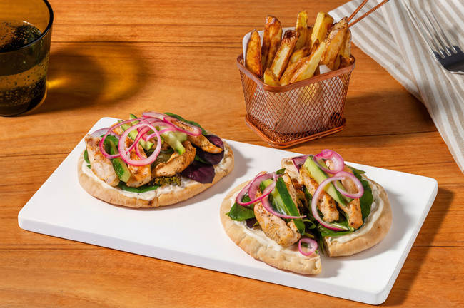 Paprika Chicken & Pickled Onion Flatbreads